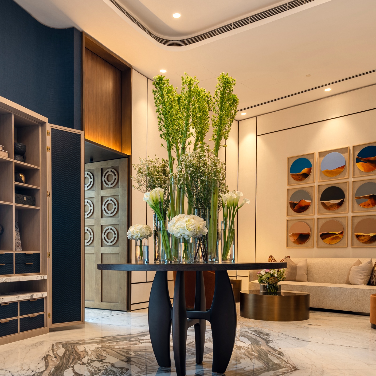 Kempinski hotel lobby interior